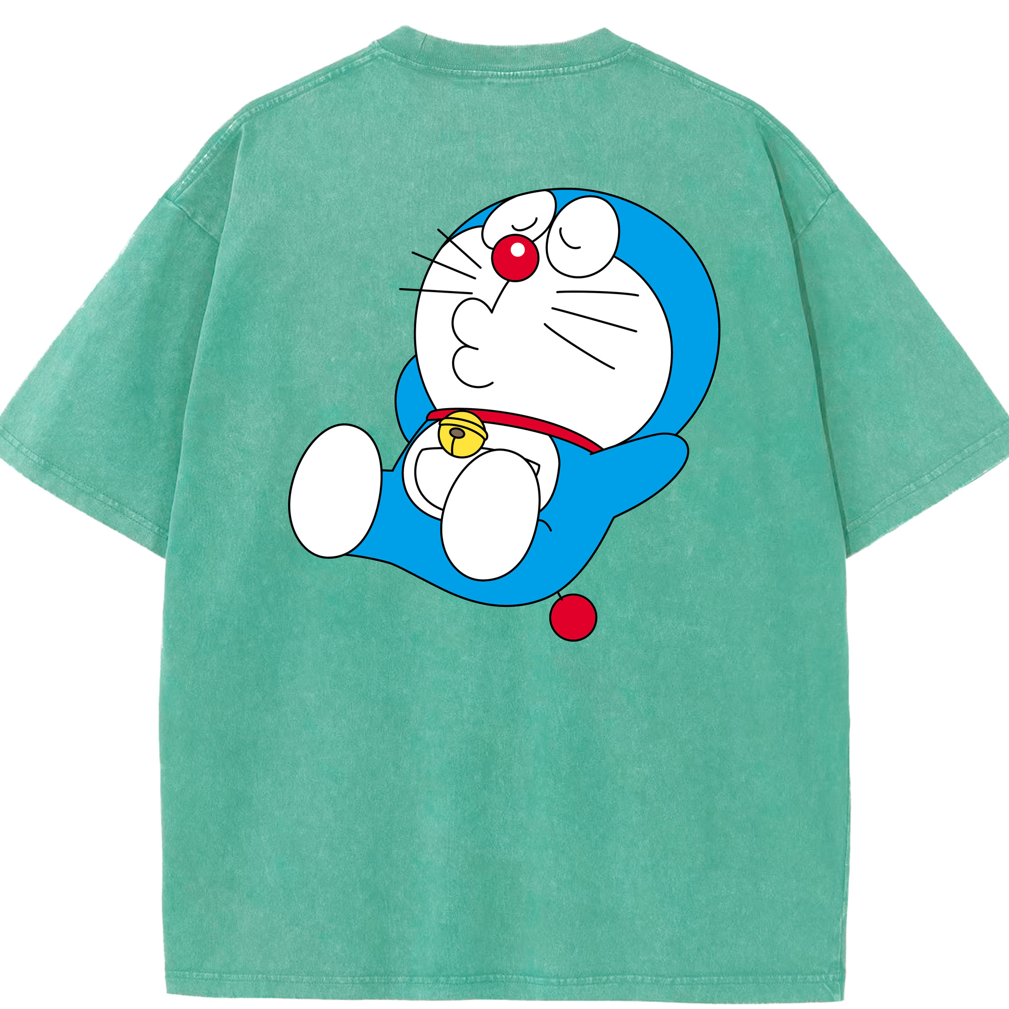 （画像用） ドラえもん Doraemon 綿100% ヴィンテージ風 半袖Tシャツ（背面プリント）